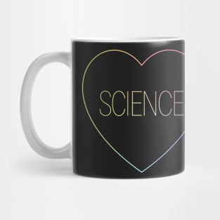 I Love Science Heart Mug